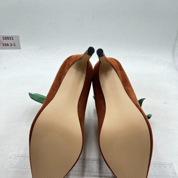 XYD Classical Pointed Toe Ankle Booties Low Kitten Heels Graceful Boots Brown - Picture 7 of 8